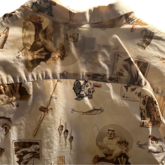 14. Men’s Cotton Button Down Shirt- Medium The Saturday Evening Post - Picture 4 of 7